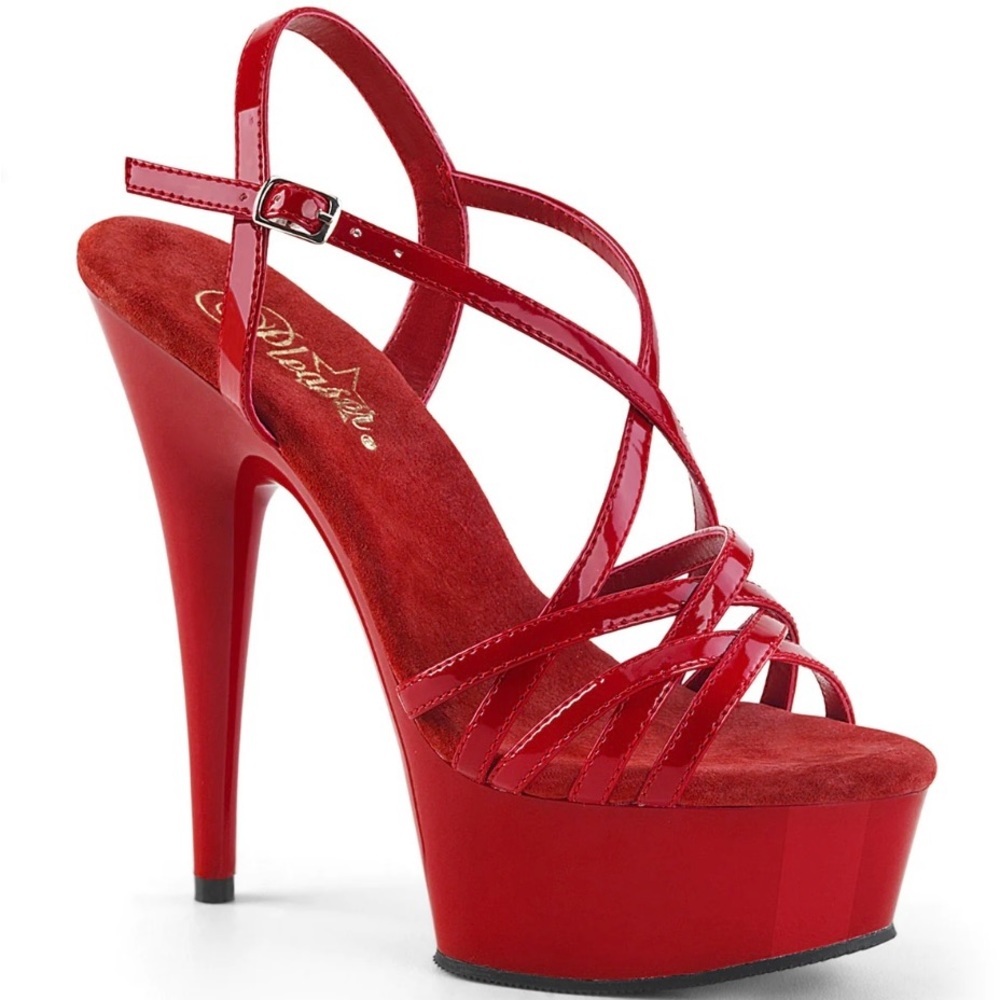 Red Pleaser Heels